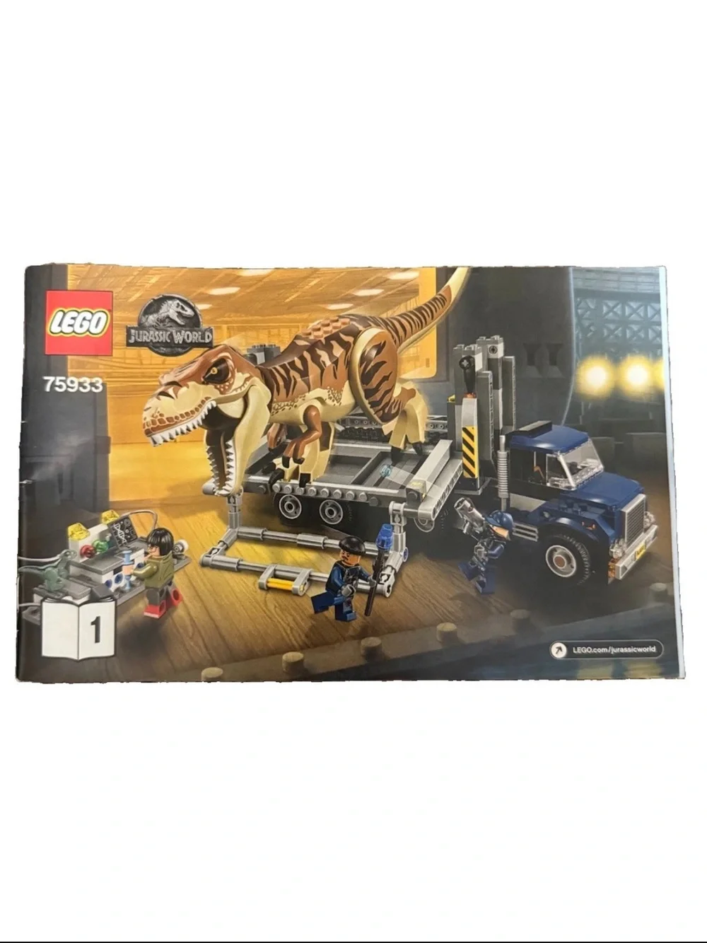 LEGO Jurassic World: T. Rex Transport (75933) RETIRED Complete W Manuals No Box